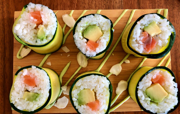 SUSHI DI ZUCCHINE SUSHI DI ZUCCHINE